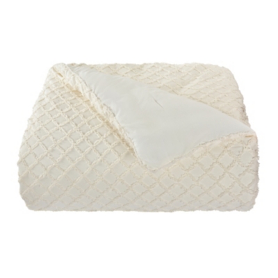 Piper & Wright Lillian King/California King 3 Piece Comforter Set, Cream, rollover