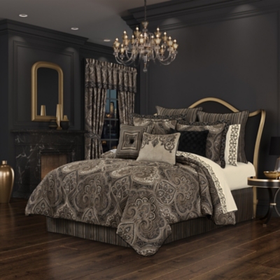 J. Queen New York Cipriana King 4 Piece Comforter Set, Bronze, large