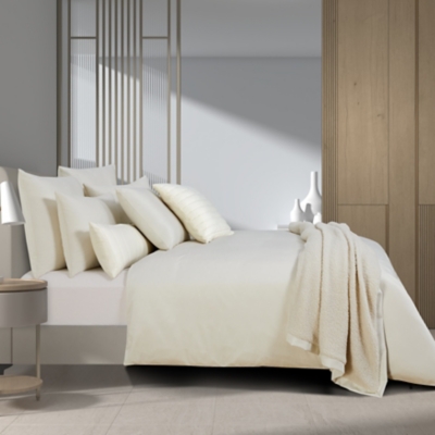 Oscar Oliver Valencia Full/Queen Duvet Cover 3 Piece Set, Cream, rollover