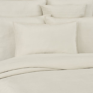 J.Queen New York Townsend Lumbar Decorative Throw Pillow Cover, Ivory, rollover