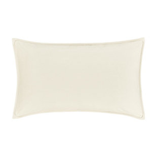 J.Queen New York Townsend Lumbar Decorative Throw Pillow Cover, Ivory, large