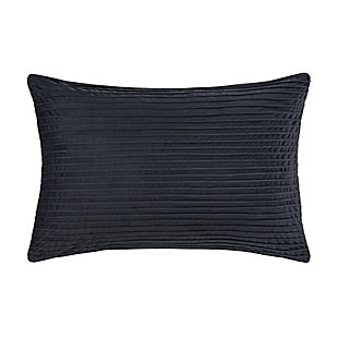 J.Queen New York Townsend Straight Pillow Lumbar Decorative Throw Pillow Cover, Indigo, large