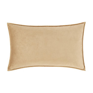 J.Queen New York Townsend Lumbar Decorative Throw Pillow Cover, Gold, large