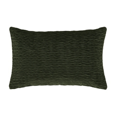 J.Queen New York Townsend Ripple Pillow Lumbar Decorative Throw Pillow Cover, Forest, large