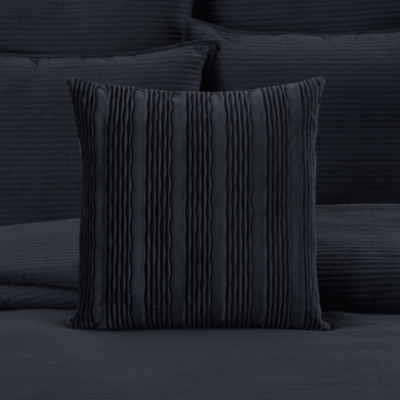J.Queen New York Townsend Wave Pillow 20" Square Decorative Throw Pillow Cover, Indigo, rollover