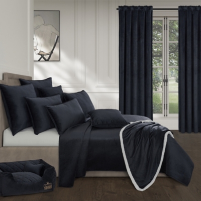 J.Queen New York Townsend Throw, Indigo, large
