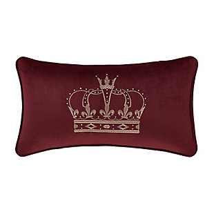 J.Queen New York Townsend Pillow Crown Boudoir, Red, large
