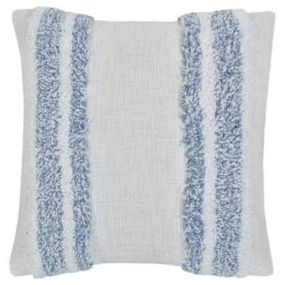 White Sand Beachwood Pillow 18" Square Decorative Throw Pillow, , large