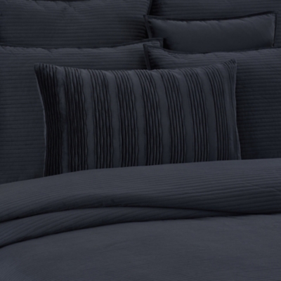 J.Queen New York Townsend Wave Pillow Lumbar Decorative Throw Pillow Cover, Indigo, rollover