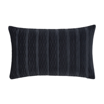 J.Queen New York Townsend Wave Pillow Lumbar Decorative Throw Pillow Cover, Indigo, large