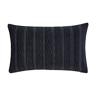 J.Queen New York Townsend Wave Pillow Lumbar Decorative Throw Pillow Cover, Indigo, large