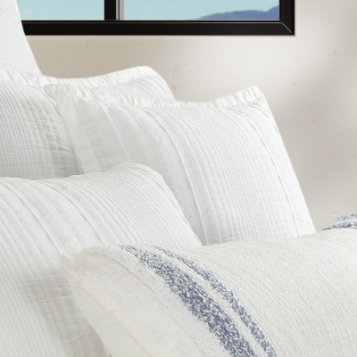 White Sand Brentwood 20" Square Decorative Throw Pillow Cover, , rollover
