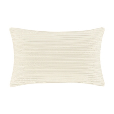 J.Queen New York Townsend Straight Pillow Lumbar Decorative Throw Pillow Cover, Ivory, large