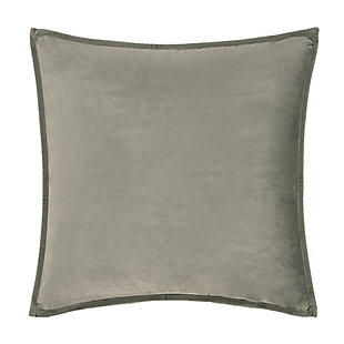 J.Queen New York Townsend 20" Square Decorative Throw Pillow Cover, Charcoal, large