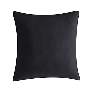 Oscar Oliver Valencia 20" Square Decorative Throw Pillow, Black, large