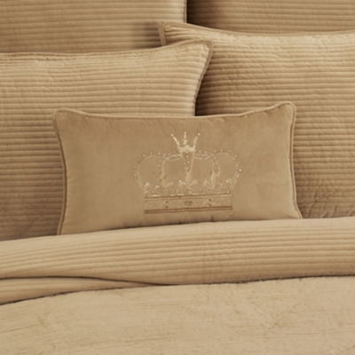 J.Queen New York Townsend Pillow Crown Boudoir, Gold, rollover
