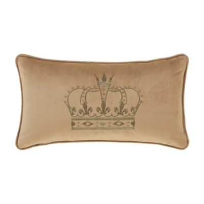 J.Queen New York Townsend Pillow Crown Boudoir, Gold, large