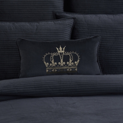 J.Queen New York Townsend Pillow Crown Boudoir, Indigo, rollover