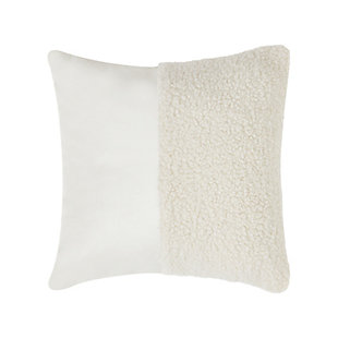 Oscar Oliver Varick 18" Square Decorative Throw Pillow, Ivory, large