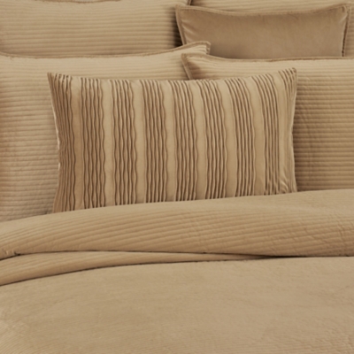 J.Queen New York Townsend Wave Pillow Lumbar Decorative Throw Pillow Cover, Gold, rollover