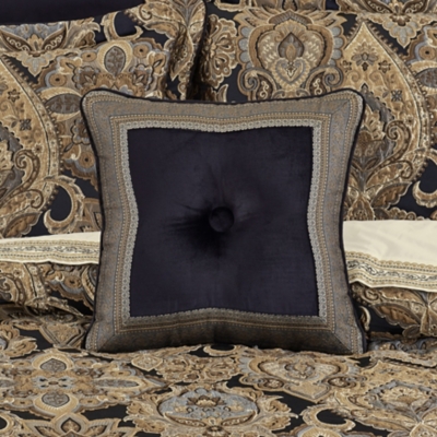 J.Queen New York Amara 18" Square Embellished Decorative Throw Pillow, , rollover