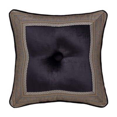 J.Queen New York Amara 18" Square Embellished Decorative Throw Pillow, , large