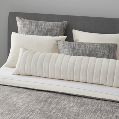 Oscar Oliver Varick Lumbar Decorative Throw Pillow, Ivory, rollover
