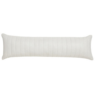 Oscar Oliver Varick Lumbar Decorative Throw Pillow, Ivory, large