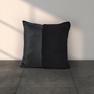 Oscar Oliver Varick 18" Square Decorative Throw Pillow, Black, rollover