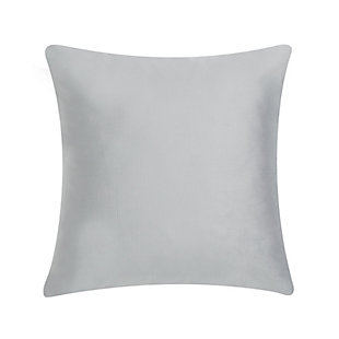 Oscar Oliver Valencia 20" Square Decorative Throw Pillow, Silver, large