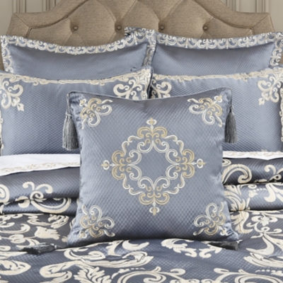 J.Queen New York Dicaprio 18" Square Embellished Decorative Throw Pillow, , rollover
