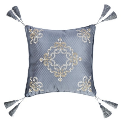 J.Queen New York Dicaprio 18" Square Embellished Decorative Throw Pillow, , large