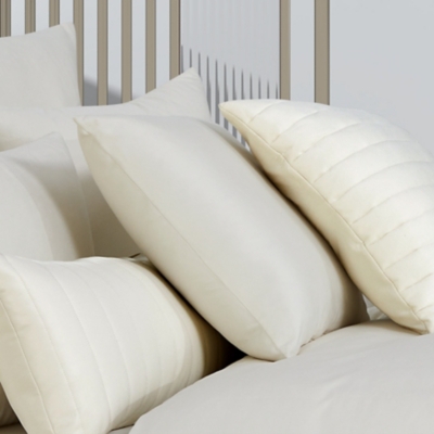 Oscar Oliver Valencia 20" Square Decorative Throw Pillow, Cream, rollover