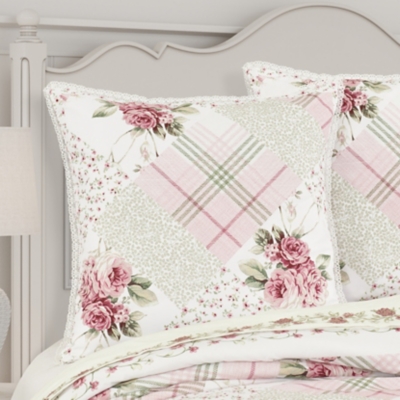 Royal Court Bungalow Euro Sham, Rose, rollover