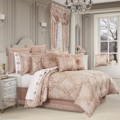 J.Queen New York Rosewater Queen 2 Piece Comforter Set, Blush, large