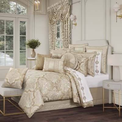 J.Queen New York Sezanne Queen 2 Piece Comforter Set, Champagne, large