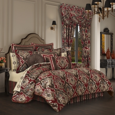 J. Queen New York Cerino King 4 Piece Comforter Set, Chocolate