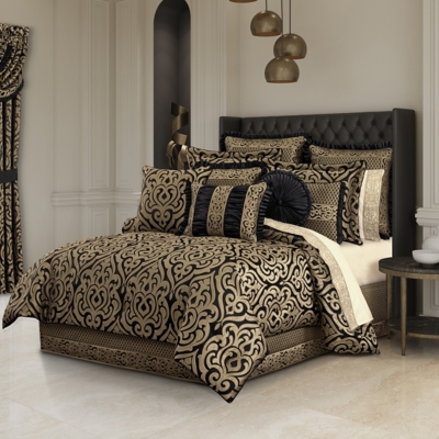 J.Queen New York Bolero  Queen 2 Piece Comforter Set, Black, large
