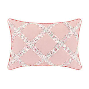 Royal Court Bungalow Boudoir Decorative Throw Pillow, Rose, large