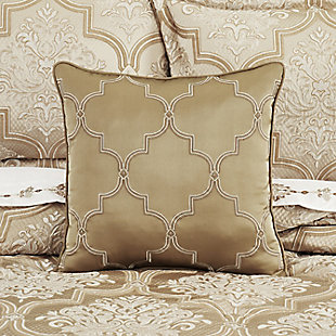 J.Queen New York Sezanne 18" Square Embellished Decorative Throw Pillow, , rollover