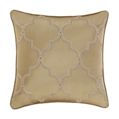 J.Queen New York Sezanne 18" Square Embellished Decorative Throw Pillow, , large