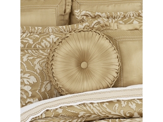 J. Queen New York Aurelia Tufted Round Decorative Throw Pillow