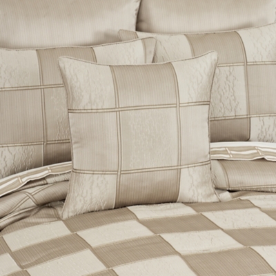 J.Queen New York Brando - Flax 20" Square Decorative Throw Pillow, , rollover
