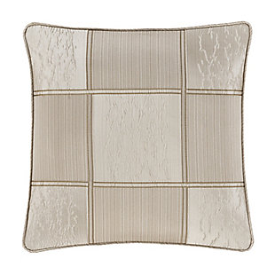 J.Queen New York Brando - Flax 18" Square Decorative Throw Pillow, , large