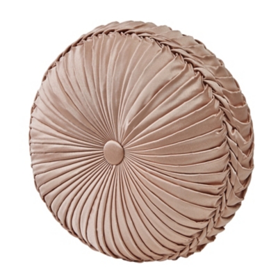 J.Queen New York Fiorello Tufted Round Decorative Throw Pillow, , large