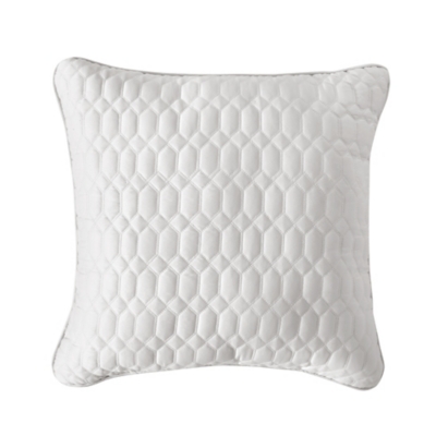 J.Queen New York Brilliance 20" Square Quilted Decorative Throw Pillow, , large