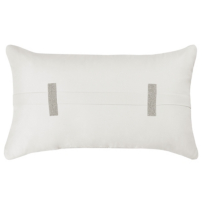 J.Queen New York Brilliance Quilted Boudoir Decorative Throw Pillow, Ivory, large