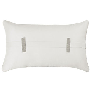 J.Queen New York Brilliance Quilted Boudoir Decorative Throw Pillow, Ivory, large