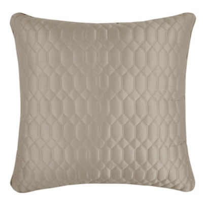 J.Queen New York Brilliance 20" Square Quilted Decorative Throw Pillow, , large