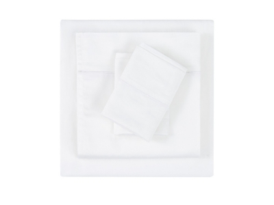 Christian Siriano NY 3 Piece Twin Sheet Set, White, large